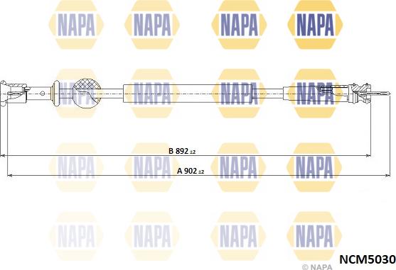 NAPA NCM5030 - Câble flexible de commande de compteur droxauto.com