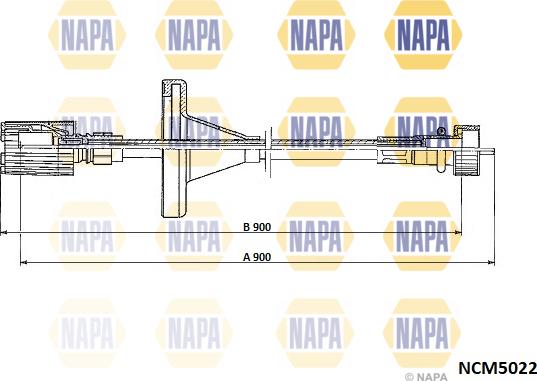 NAPA NCM5022 - Câble flexible de commande de compteur droxauto.com