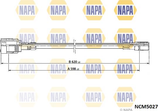 NAPA NCM5027 - Câble flexible de commande de compteur droxauto.com