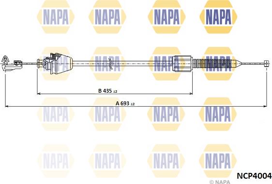 NAPA NCP4004 - Câble d'accélération droxauto.com