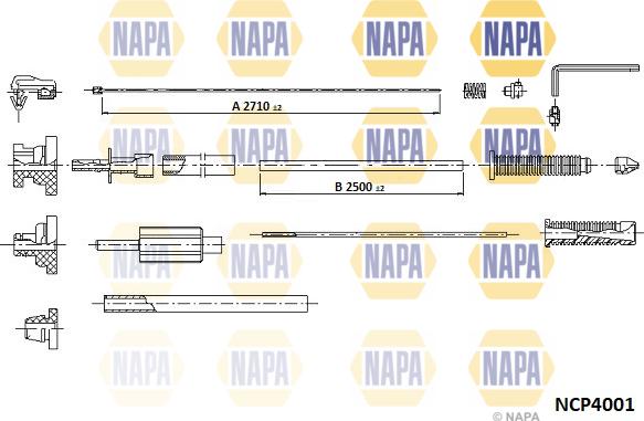 NAPA NCP4001 - Câble d'accélération droxauto.com