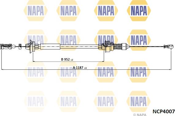 NAPA NCP4007 - Câble d'accélération droxauto.com