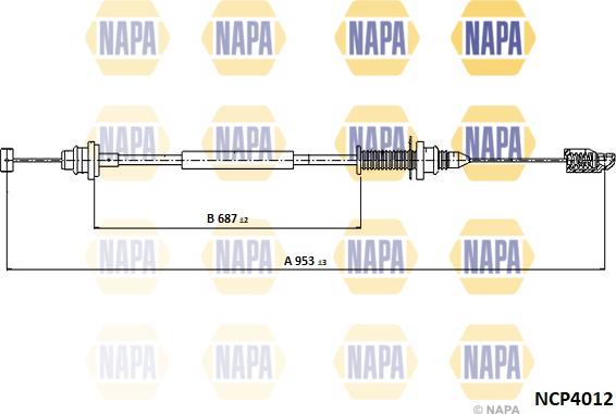 NAPA NCP4012 - Câble d'accélération droxauto.com