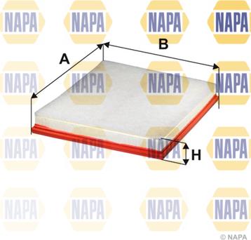 NAPA NFA1290 - Filtre à air droxauto.com