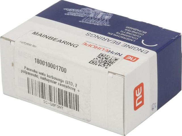 NE 180010001700 - Kit de coussinet de vilebrequin droxauto.com