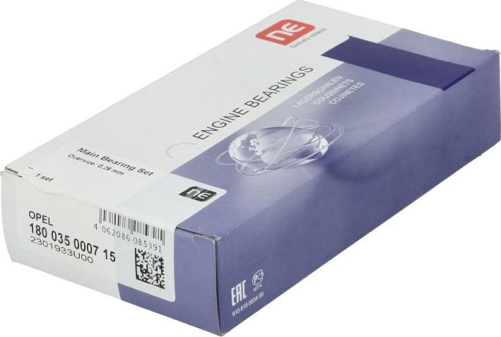 NE 180 035 0007 15 - Coussinet de vilebrequin droxauto.com