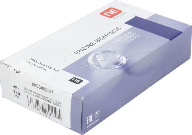 NE 180038001621 - Kit de coussinet de vilebrequin droxauto.com