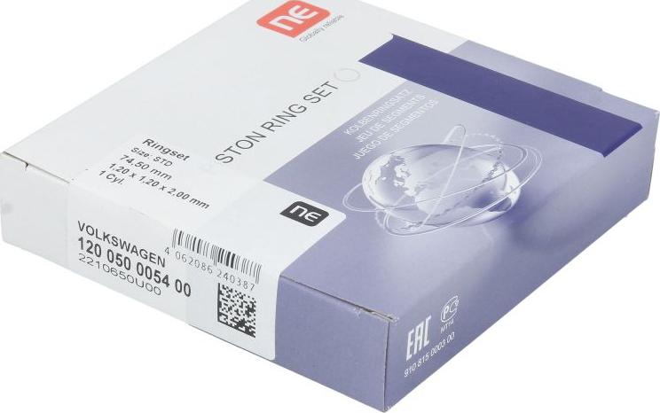 NE 120050005400 - Jeu de segments de pistons droxauto.com