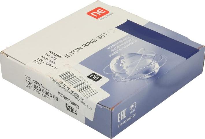 NE 120050005500 - Jeu de segments de pistons droxauto.com