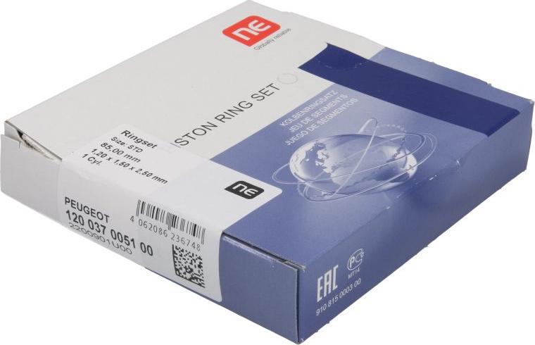 NE 120037005100 - Jeu de segments de pistons droxauto.com