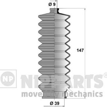 Nipparts J2844000 - Jeu de joints-soufflets, direction droxauto.com