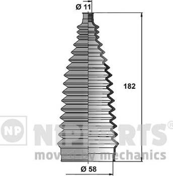 Nipparts N2846015 - Jeu de joints-soufflets, direction droxauto.com