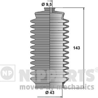 Nipparts N2842031 - Jeu de joints-soufflets, direction droxauto.com