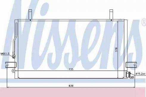 NISSENS 94500 - Condensateur, climatisation droxauto.com