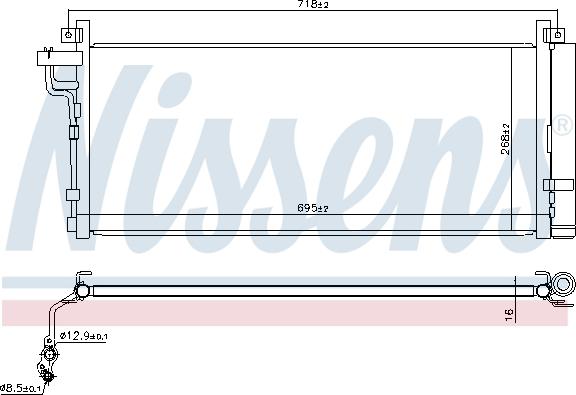 NISSENS 940935 - Condensateur, climatisation droxauto.com