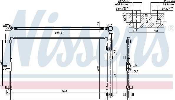 NISSENS 940599 - Condensateur, climatisation droxauto.com