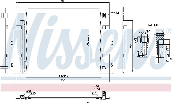 NISSENS 940893 - Condensateur, climatisation droxauto.com