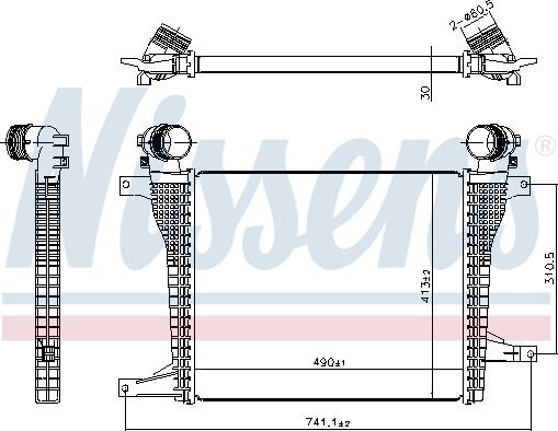 NISSENS 961124 - Intercooler, échangeur droxauto.com