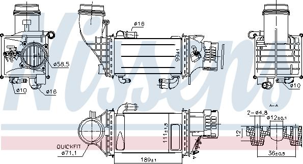 NISSENS 961247 - Intercooler, échangeur droxauto.com