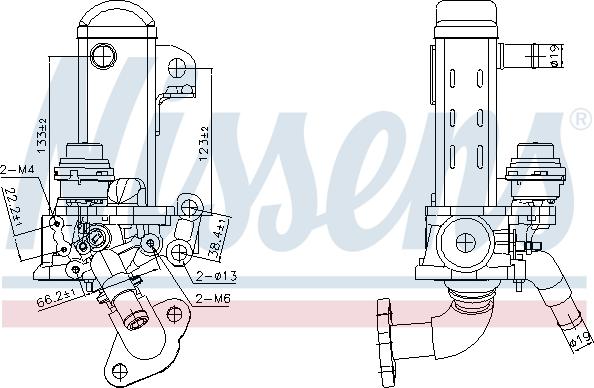 NISSENS 989461 - Radiateur, réaspiration des gaz d'échappement droxauto.com