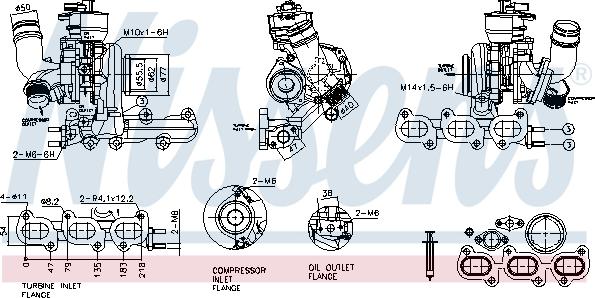 NISSENS 93466 - Turbocompresseur, suralimentation droxauto.com