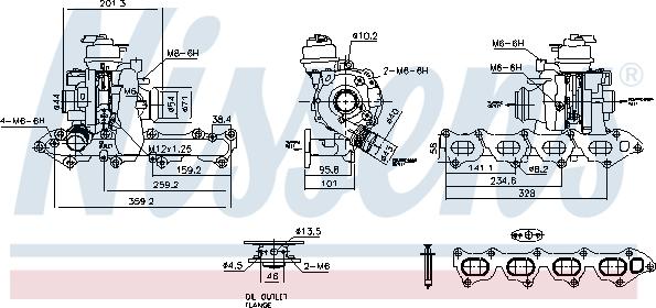 NISSENS 93460 - Turbocompresseur, suralimentation droxauto.com