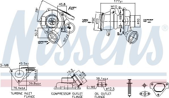 NISSENS 93480 - Turbocompresseur, suralimentation droxauto.com