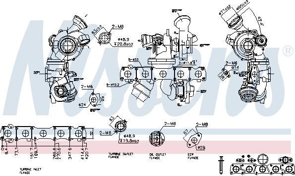 NISSENS 93430 - Turbocompresseur, suralimentation droxauto.com