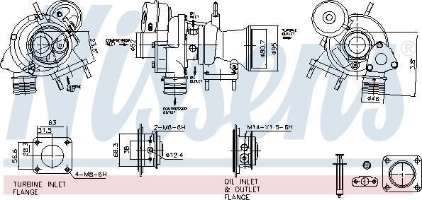 NISSENS 93472 - Turbocompresseur, suralimentation droxauto.com