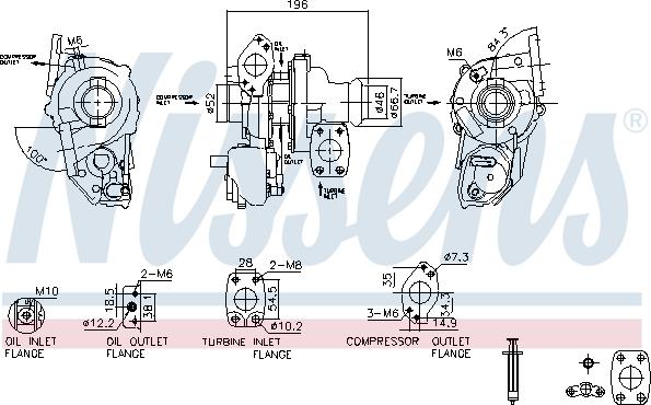 NISSENS 93514 - Turbocompresseur, suralimentation droxauto.com