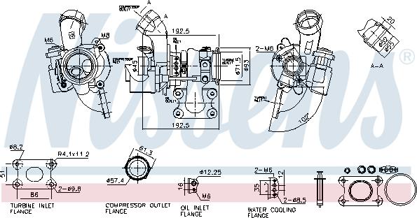 NISSENS 93587 - Turbocompresseur, suralimentation droxauto.com