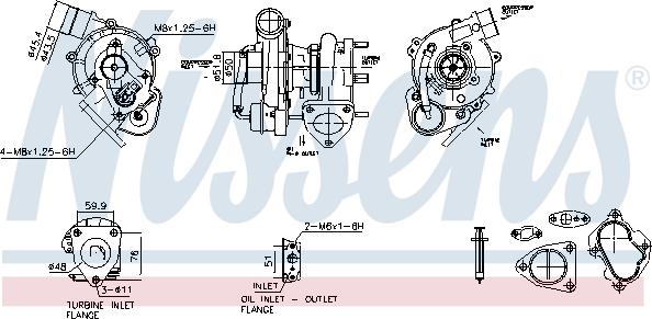 NISSENS 93667 - Turbocompresseur, suralimentation droxauto.com