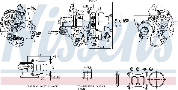 NISSENS 93632 - Turbocompresseur, suralimentation droxauto.com