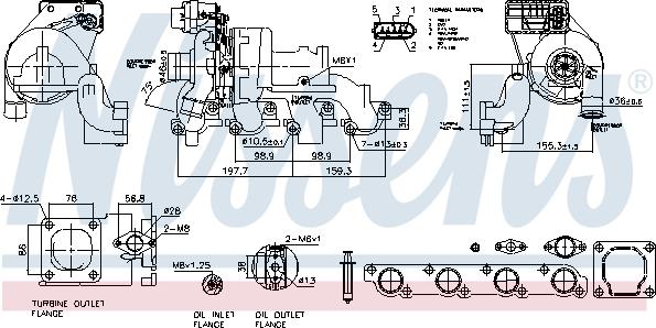 NISSENS 93123 - Turbocompresseur, suralimentation droxauto.com
