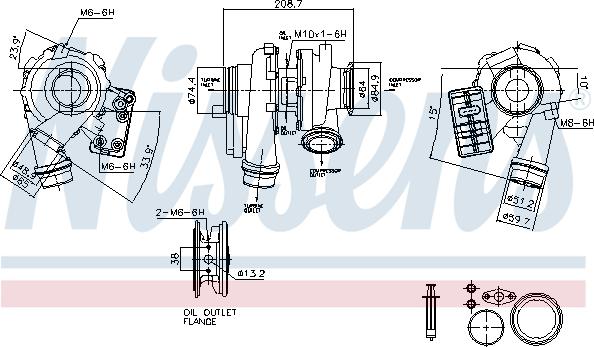 NISSENS 93880 - Turbocompresseur, suralimentation droxauto.com