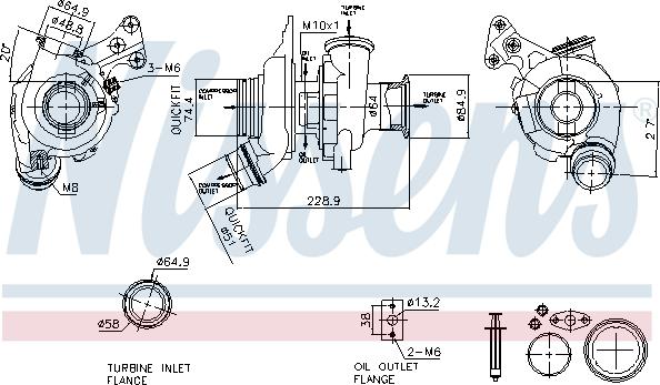 NISSENS 93323 - Turbocompresseur, suralimentation droxauto.com