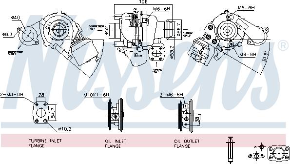 NISSENS 93258 - Turbocompresseur, suralimentation droxauto.com