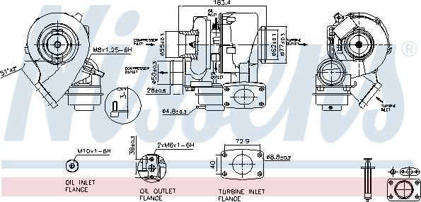 NISSENS 93202 - Turbocompresseur, suralimentation droxauto.com