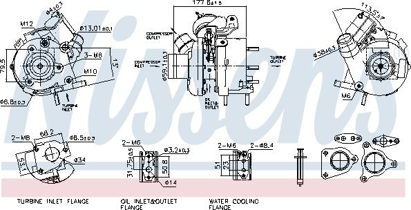 NISSENS 93796 - Turbocompresseur, suralimentation droxauto.com