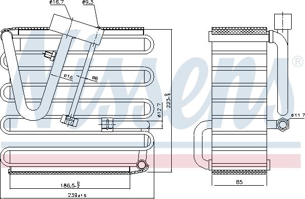 NISSENS 92023 - Évaporateur climatisation droxauto.com