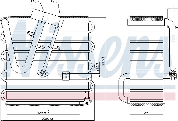 NISSENS 92022 - Évaporateur climatisation droxauto.com