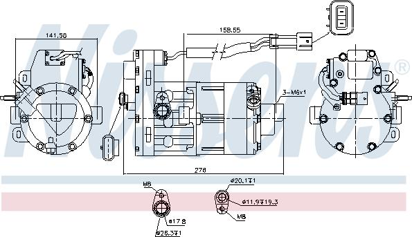 NISSENS 890954 - Compresseur, climatisation droxauto.com