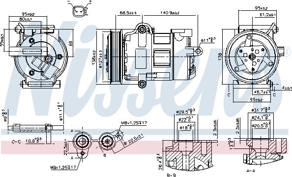 NISSENS 890698 - Compresseur, climatisation droxauto.com