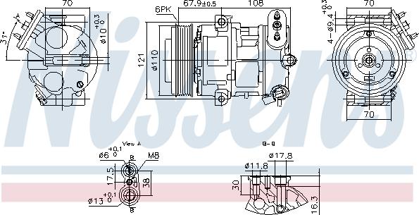 NISSENS 890663 - Compresseur, climatisation droxauto.com