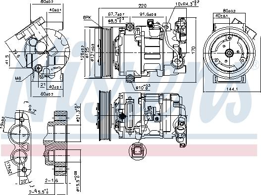 NISSENS 890044 - Compresseur, climatisation droxauto.com