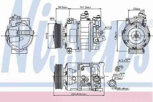 NISSENS 89020 - Compresseur, climatisation droxauto.com