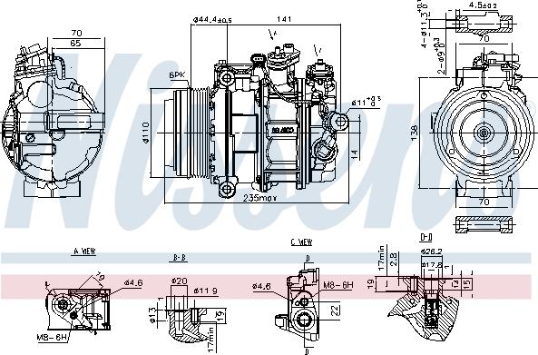 NISSENS 890749 - Compresseur, climatisation droxauto.com
