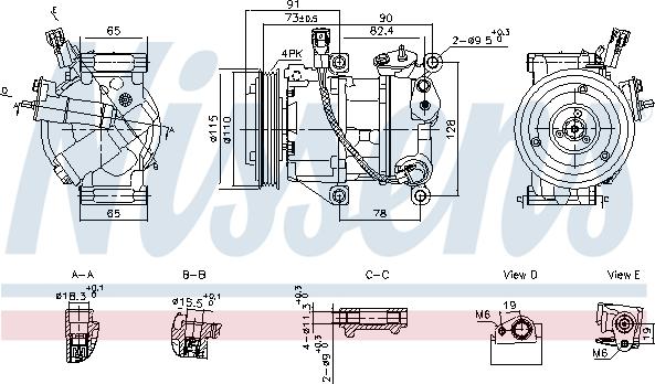 NISSENS 891095 - Compresseur, climatisation droxauto.com