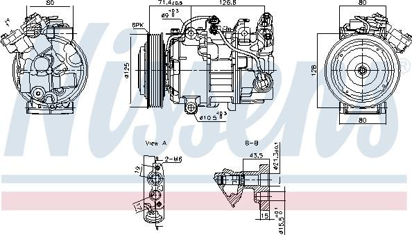 NISSENS 891043 - Compresseur, climatisation droxauto.com