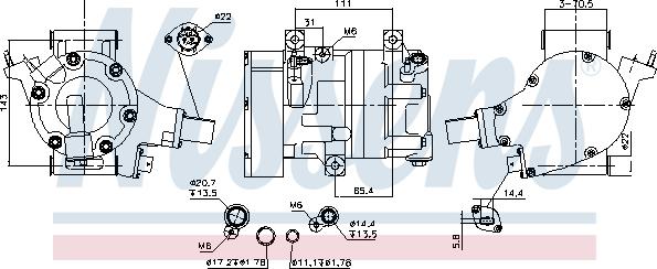 NISSENS 891065 - Compresseur, climatisation droxauto.com